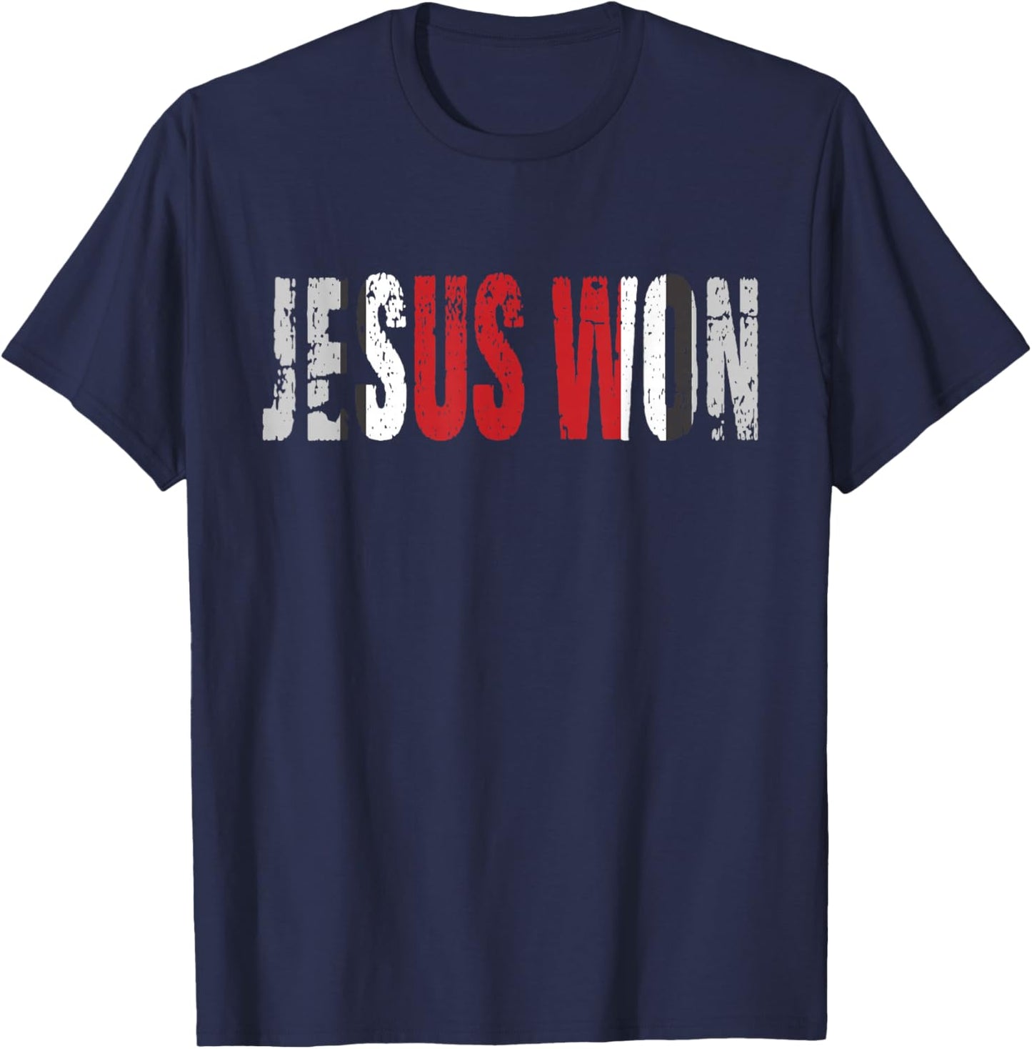 Jesus won Game day T-Shirt - T-Shirt | Navy