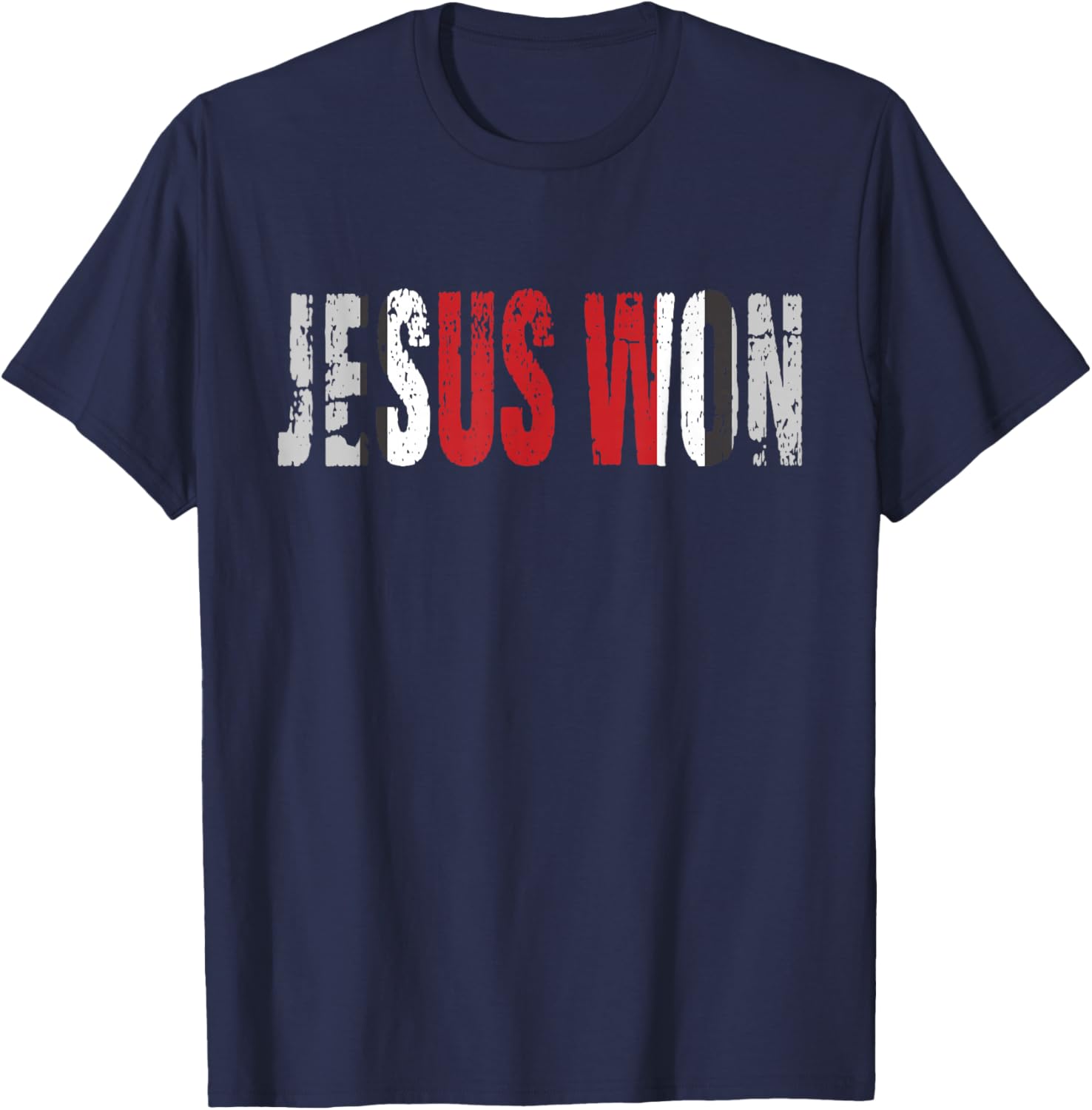 Jesus won Game day T-Shirt - T-Shirt | Navy
