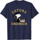 Peanuts Graduation Future Engineer Snoopy T-Shirt - T-Shirt | Navy