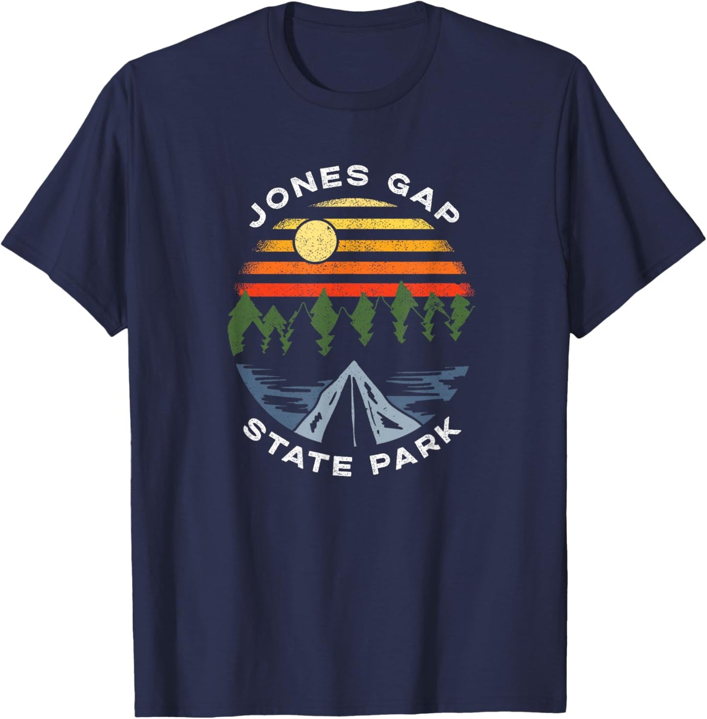 Jones Gap State Park South Carolina Souvenir Camping T-Shirt - T-Shirt | Navy