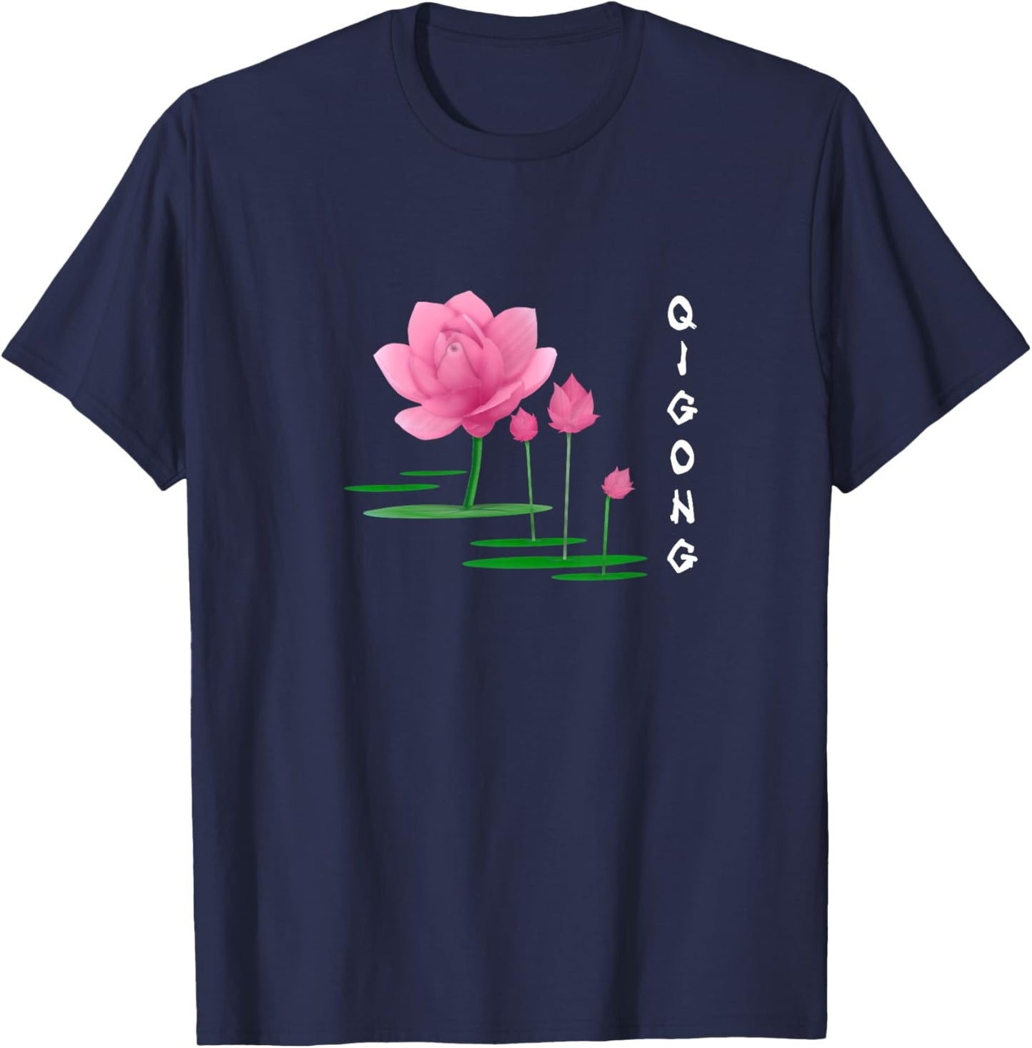 Lotus Tai Chi & Qi Gong Instructors & Practitioners Uniform T-Shirt - T-Shirt | Navy