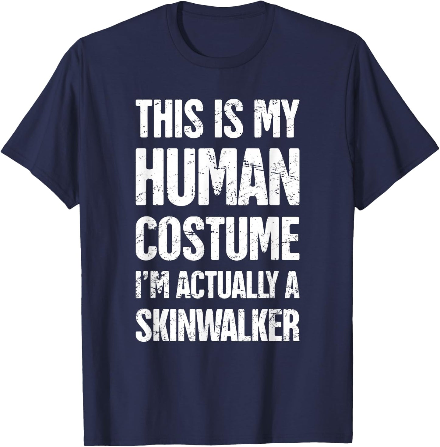 Paranormal Occult Skinwalker Costume T-Shirt - T-Shirt | Navy