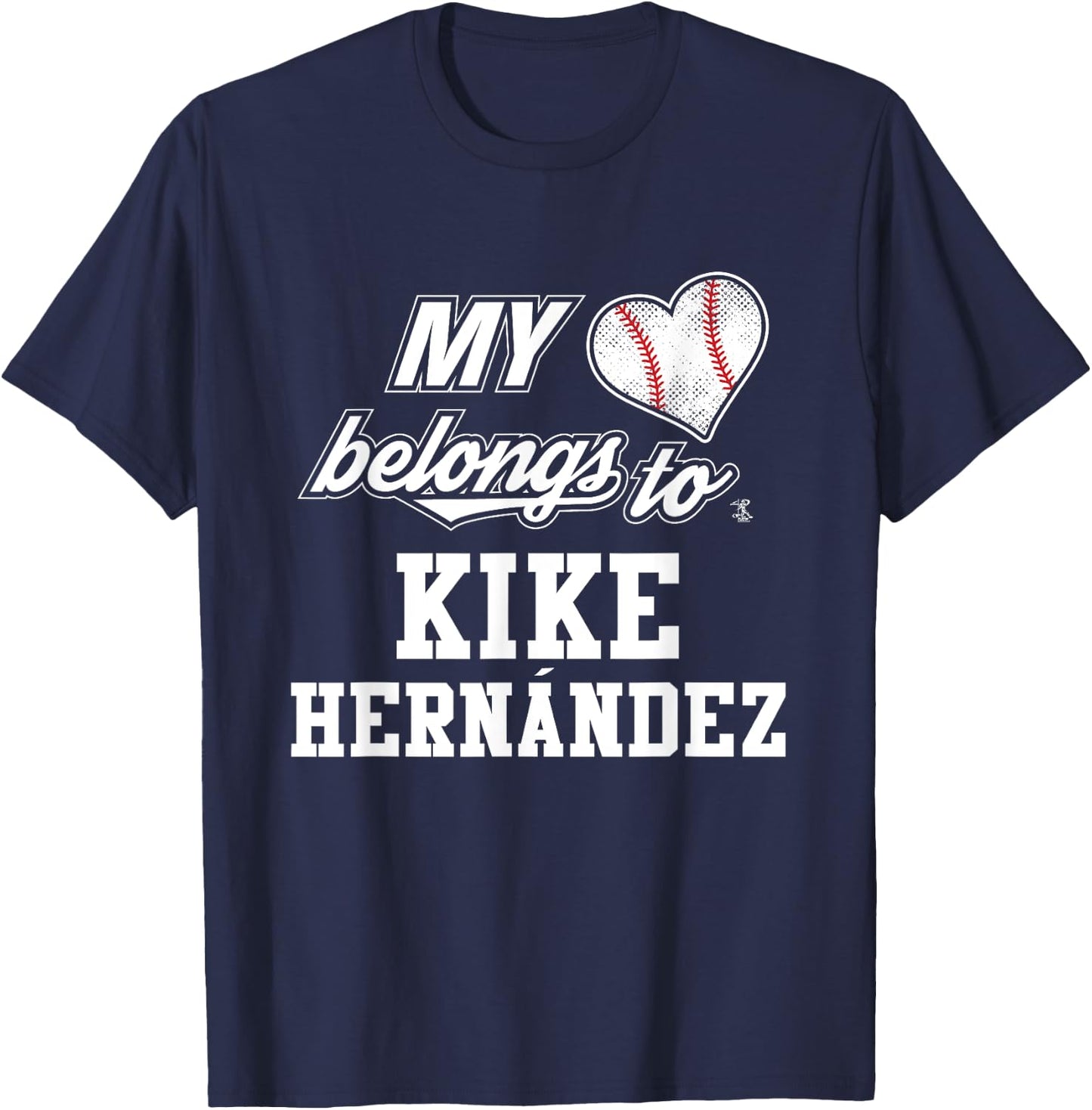 Kike Hernandez Gameday T-Shirt - T-Shirt | Navy