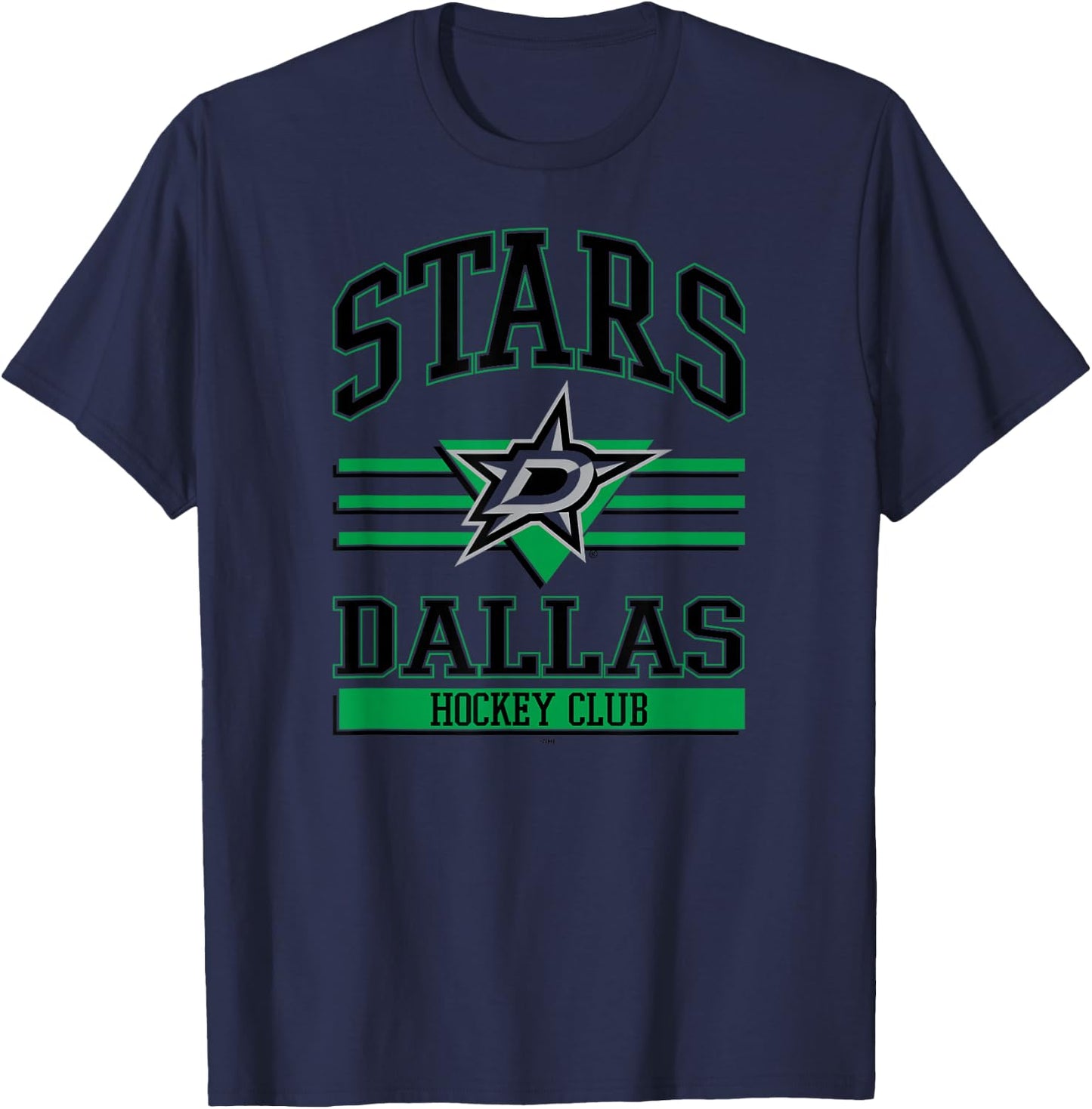 Dallas Stars Hockey Club White Officially Licensed T-Shirt - T-Shirt | Navy