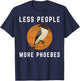 Less People Birder Birdwatching Eastern Phoebe Bird T-Shirt - T-Shirt | Navy