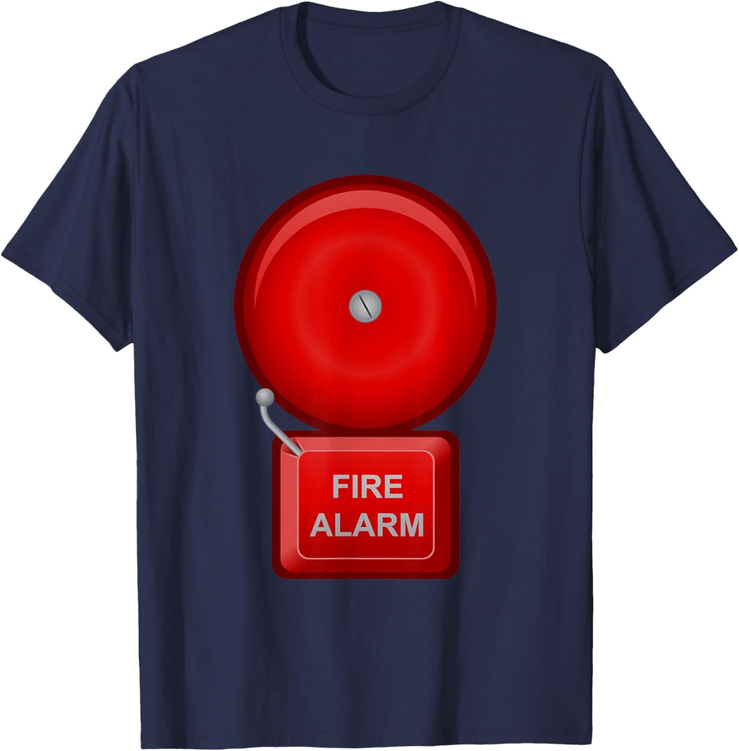 Fire Alarm Costume Shirt Funny Group Matching Halloween T-Shirt - T-Shirt | Navy