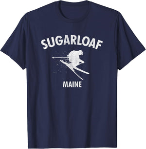 Sugarloaf Skiing Ski Maine Gift T-Shirt - T-Shirt | Navy