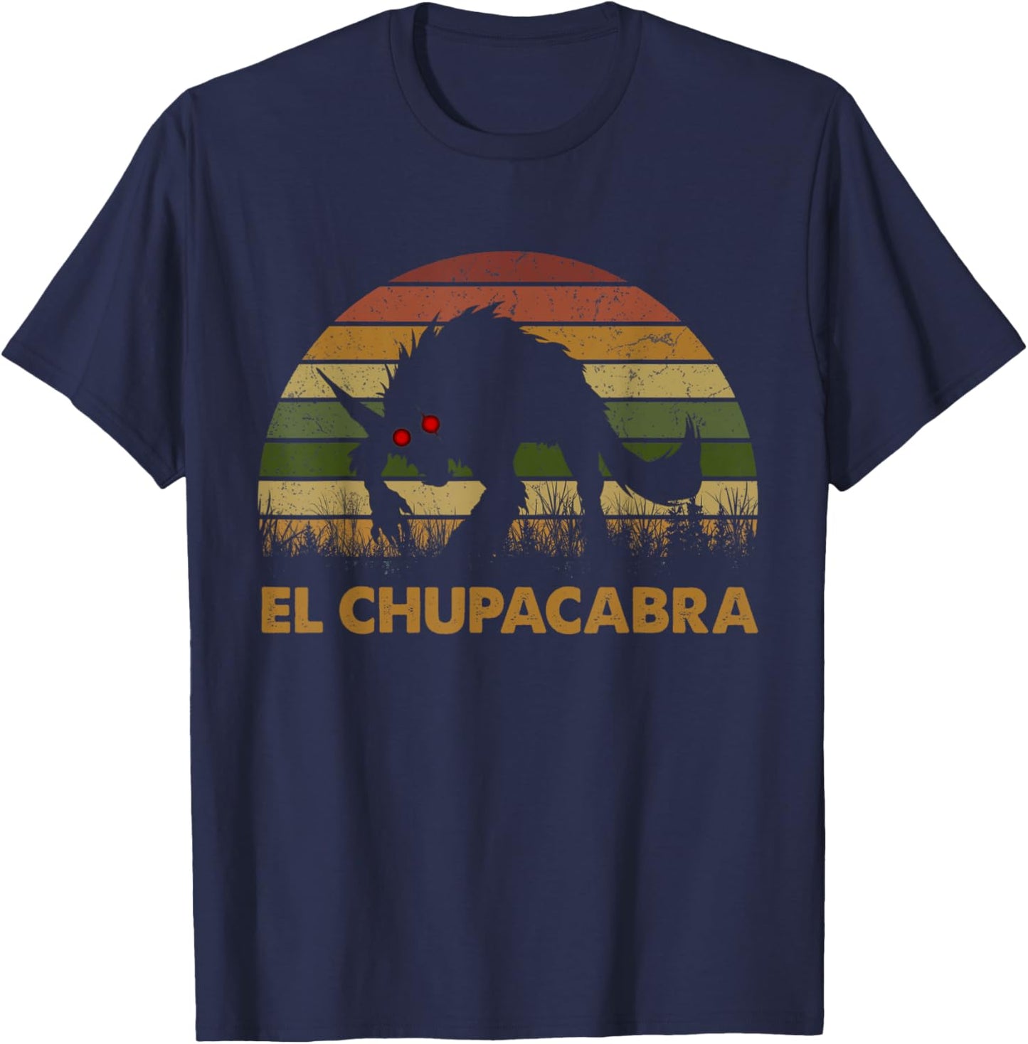 El Chupacabra Adorable Animals Vintage Monster Funny Apparel T-Shirt - T-Shirt | Navy
