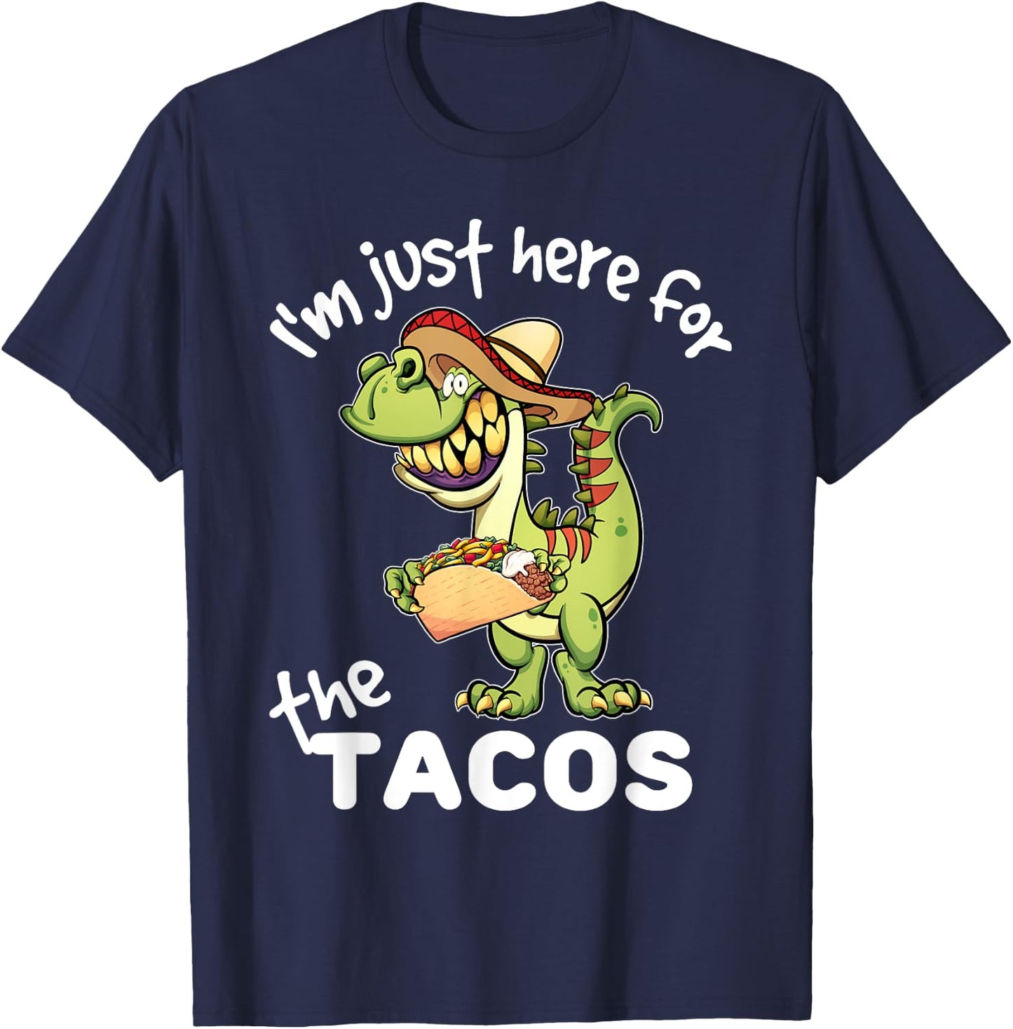 Cinco de Mayo Shirts For Kids Boys Taco T Rex Dinosaur Shirt T-Shirt - T-Shirt | Navy