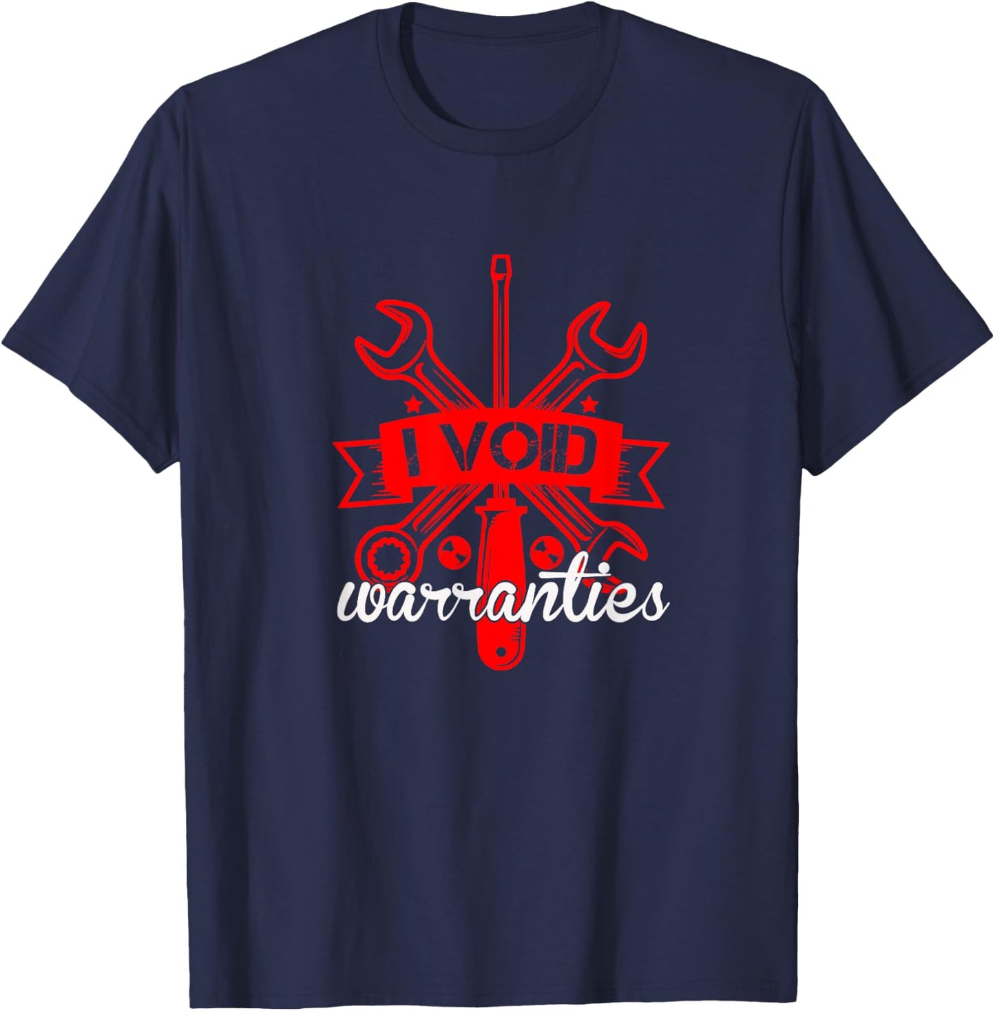 I Void Warranties Car Mechanics Engineer T-Shirt - T-Shirt | Navy