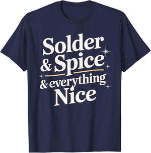 Unique Goldsmith Solder and Spice Design for Artisans T-Shirt - T-Shirt | Navy