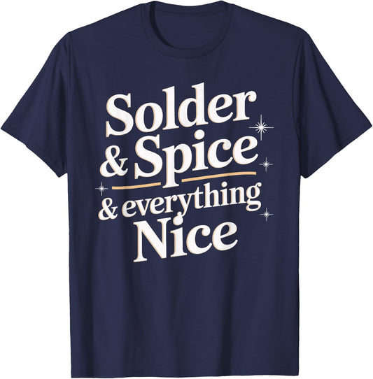 Unique Goldsmith Solder and Spice Design for Artisans T-Shirt - T-Shirt | Navy