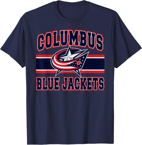 Columbus Blue Jackets Stripe White Officially Licensed
