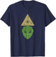 Reptilian Illuminati Conspiracy Theory T-Shirt - T-Shirt | Navy