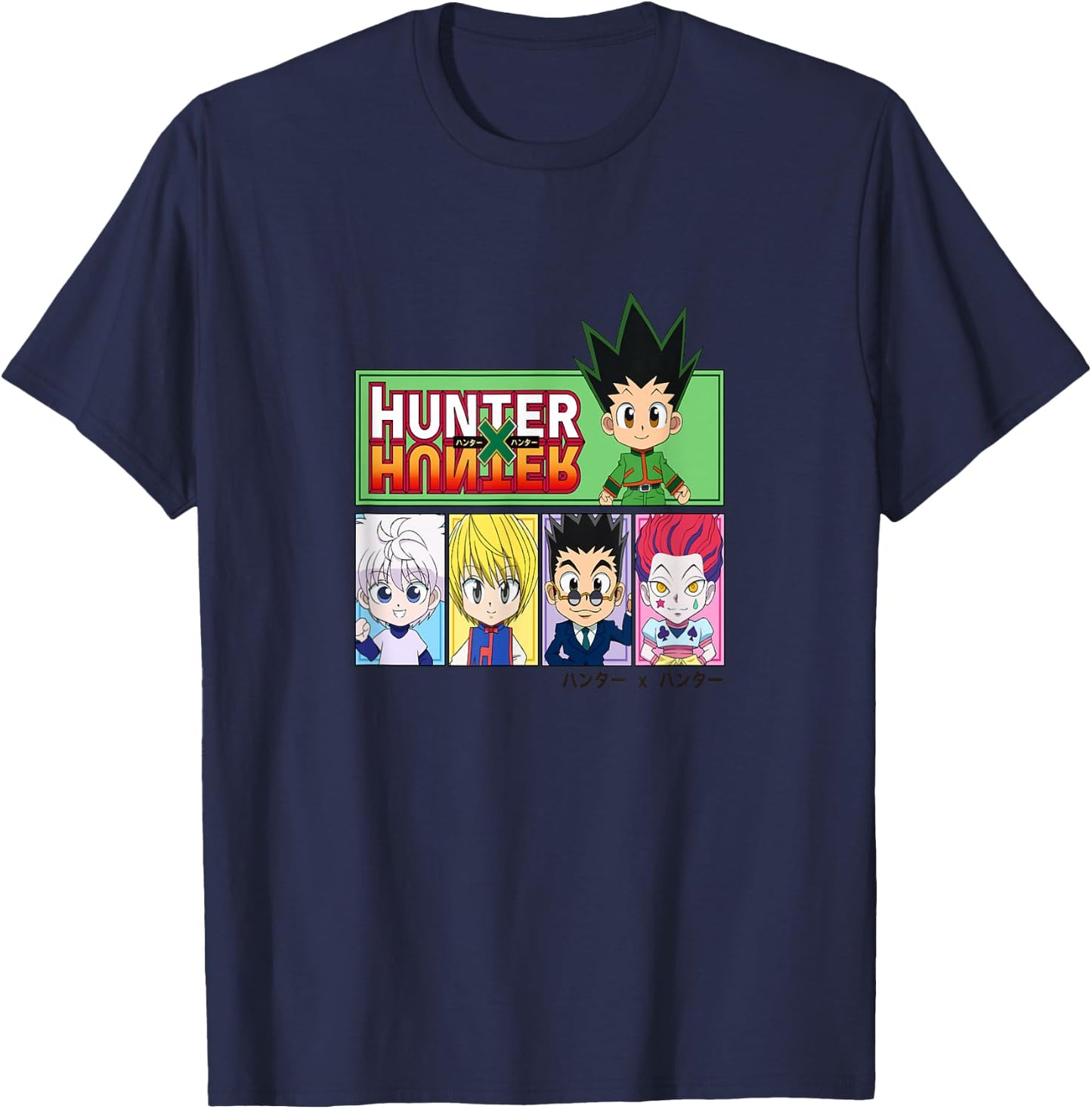 Hunter X Hunter Chibi Characters T-Shirt - T-Shirt | Navy