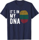 It's in My DNA Lithuania Flag Lithuanian Gift T-Shirt - T-Shirt | Navy