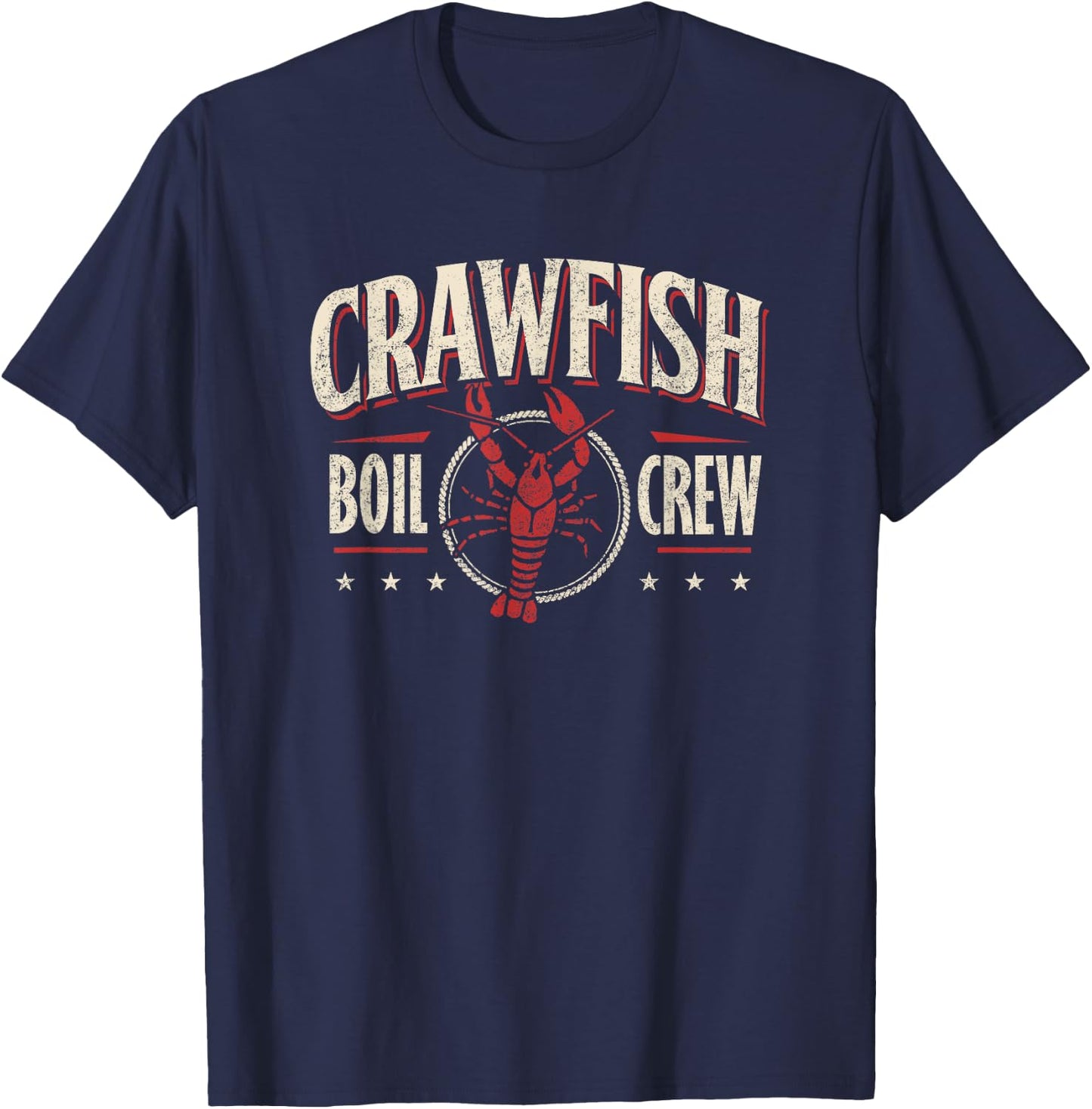 Crawfish Boil Crew Shirt Cajun Season Lover Party Funny T-Shirt - T-Shirt | Navy
