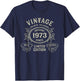 Vintage Born 1973 Limited Edition 52nd Birthday 52 years old T-Shirt - T-Shirt | Navy