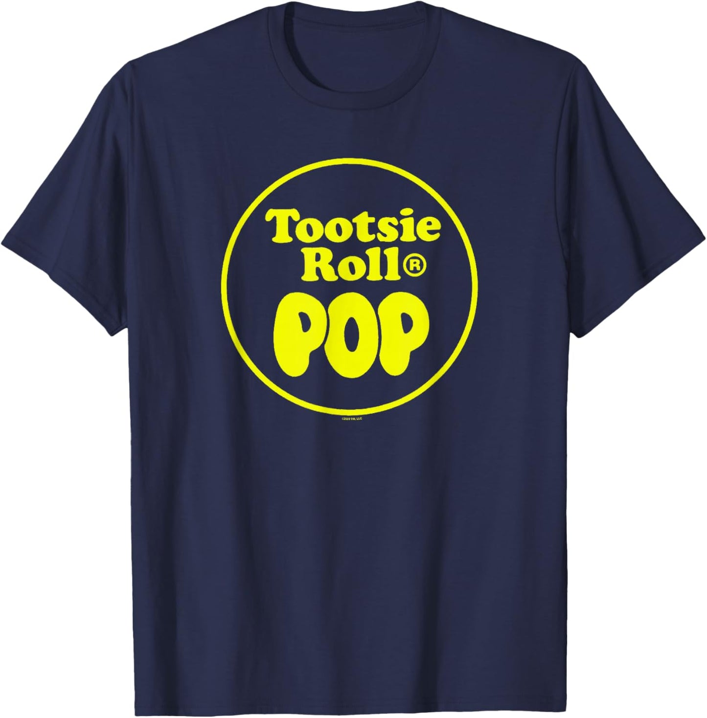 Tootsie Roll Pop Plain Circle Logo T-Shirt - T-Shirt | Navy