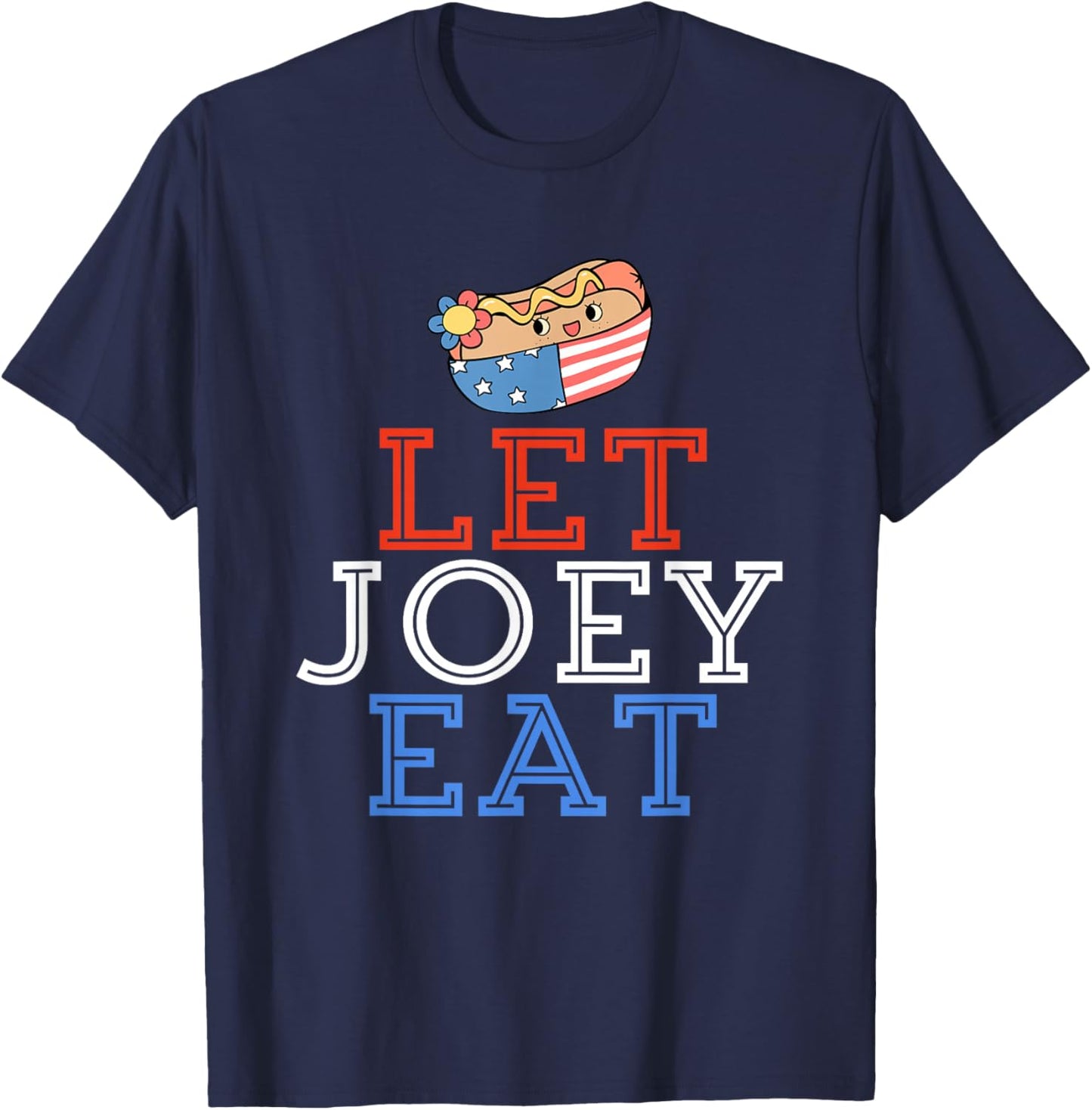 Let Joey Eat. Cute! Bring Back Chestnut- Contest Winner T-Shirt - T-Shirt | Navy