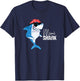 Funny Mimi Shark Wearing Sunglasses Bandana Grandma Women T-Shirt - T-Shirt | Navy