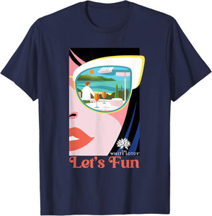The White Lotus HBO Original Series Let's Fun T-Shirt - T-Shirt | Navy