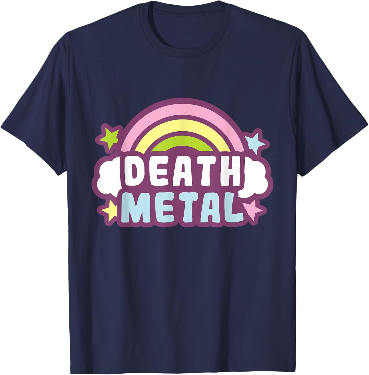 Death Metal Rainbow T-Shirt - T-Shirt | Navy