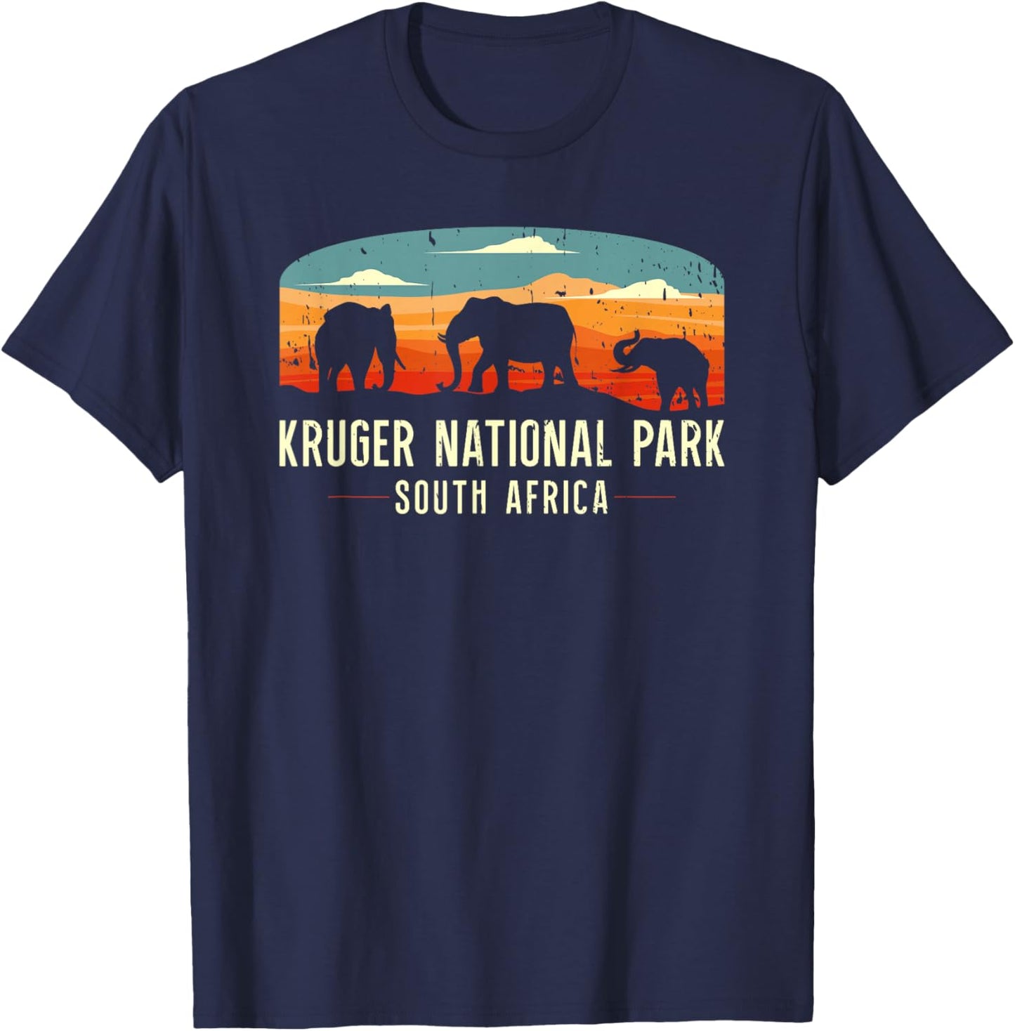 Kruger National Park South Africa Vacation Souvenir Safari T-Shirt - T-Shirt | Navy