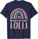 Lolli Shirt for Grandma Women Mothers Day Blessed Lolli T-Shirt - T-Shirt | Navy