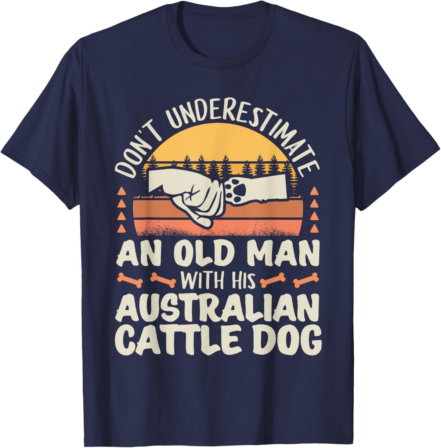 Australian Cattle Dog Shirt Men Women Dog Mom Dog Lover T-Shirt - T-Shirt | Navy