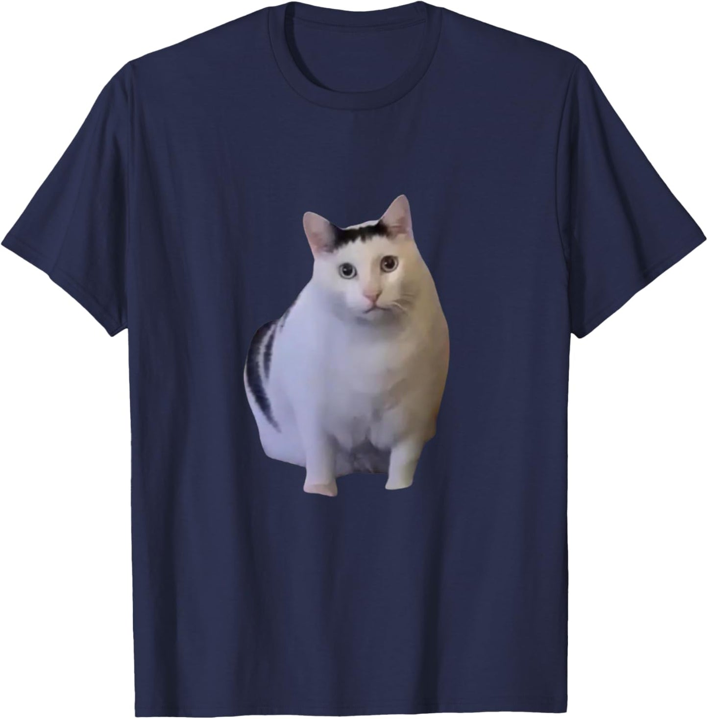 I Heart I Love Funny Huh Cat Meme T-Shirt - T-Shirt | Navy