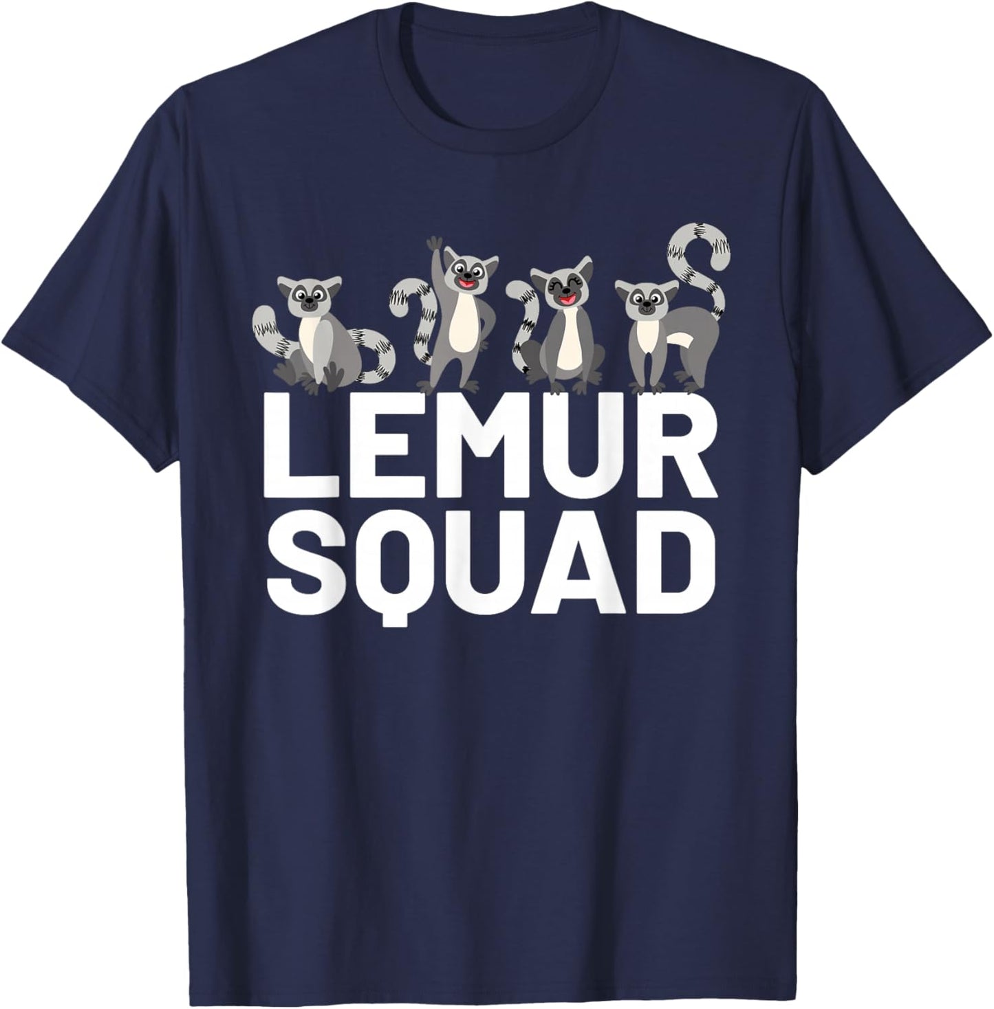 Lemur Squad T-Shirt - T-Shirt | Navy
