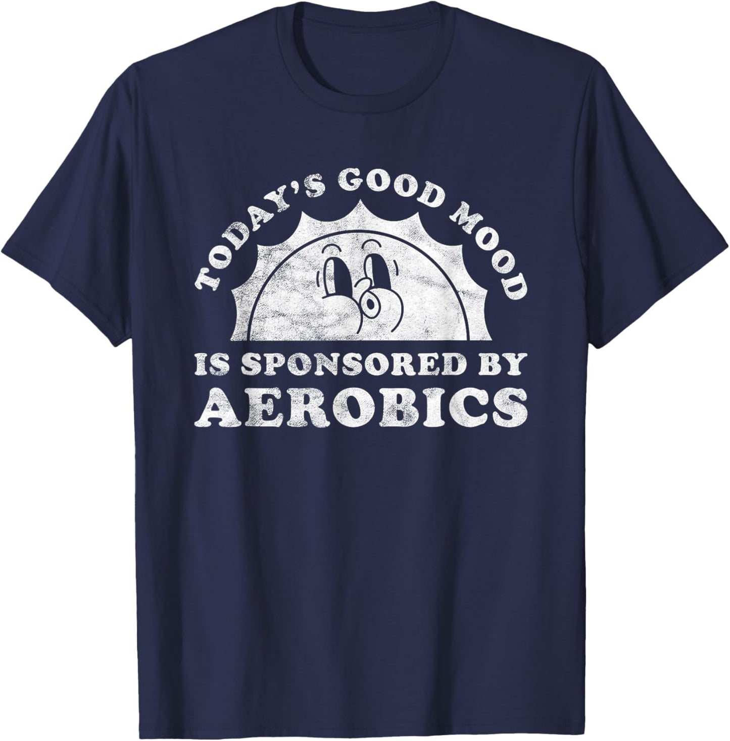 Funny Cute Retro Vintage Aerobics or Fitness Instructor T-Shirt - T-Shirt | Navy