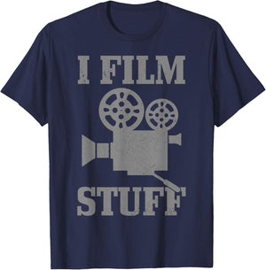 Cameraman Gift I Film Stuff Movie Director Filmmaker Funny T-Shirt - T-Shirt | Navy
