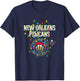 NBA New Orleans Pelicans Christmas Lights Holiday T-Shirt - T-Shirt | Navy
