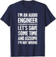 Audio Engineer / Distressed Funny Sound Guy T-Shirt - T-Shirt | Navy