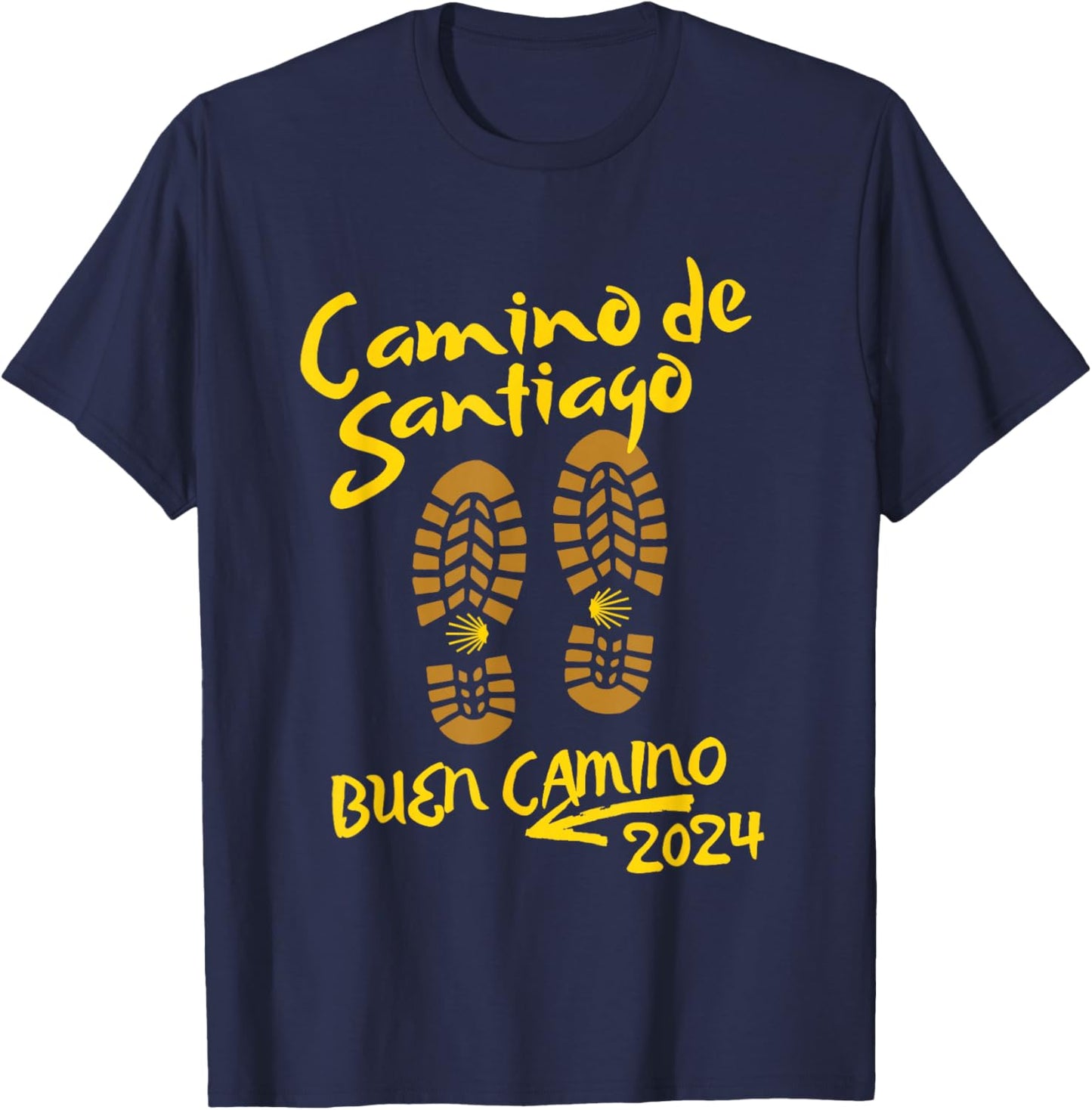 2024 CAMINO DE SANTIAGO, BUEN CAMINO, Keepsake T-Shirt - T-Shirt | Navy