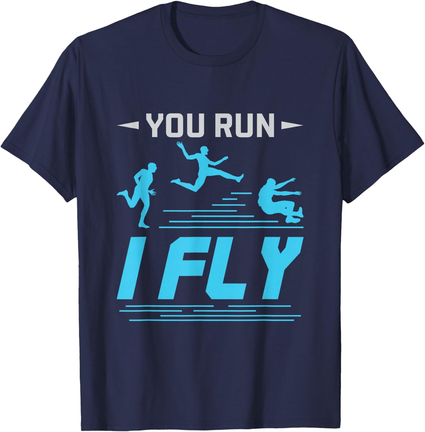 Track and Field Long Jump Athlete Cool Saying T-Shirt - T-Shirt | Navy