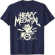 Heavy Metal Cat Drum Kit Drummer Headbanger Man Women Kid T-Shirt - T-Shirt | Navy