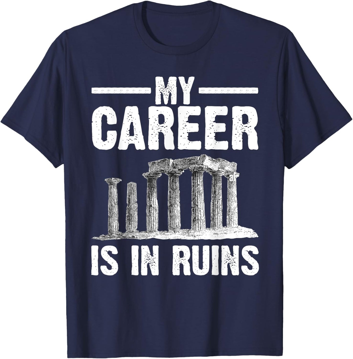 Funny Archaeology Art Women Archaeologist Archeology T-Shirt - T-Shirt | Navy