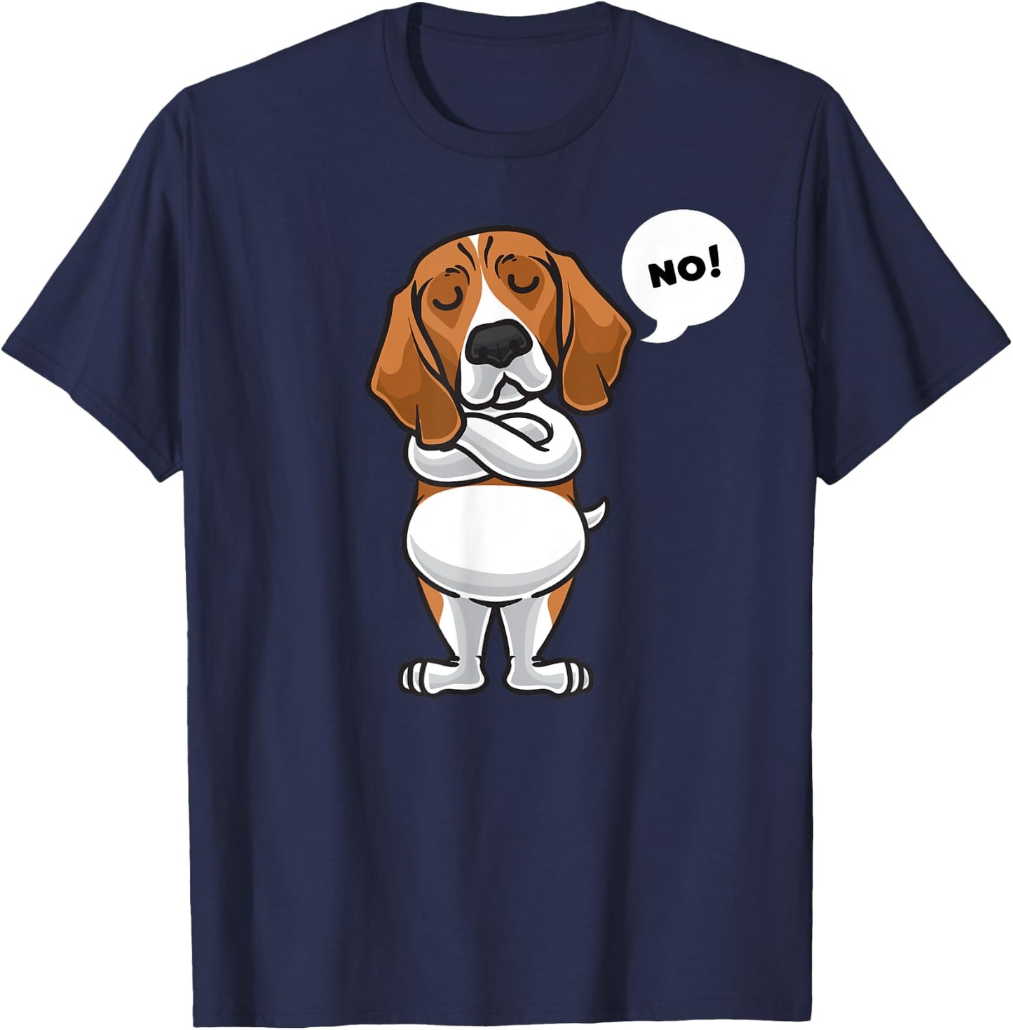 Stubborn Beagle Dog Owner funny Women Girls Kids T-Shirt - T-Shirt | Navy