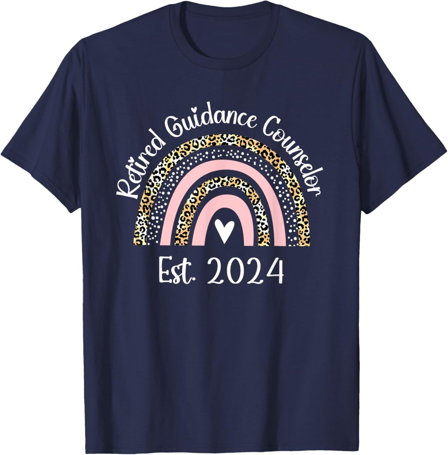 Retired Guidance Counselor Est 2024 Retirement Women T-Shirt - T-Shirt | Navy