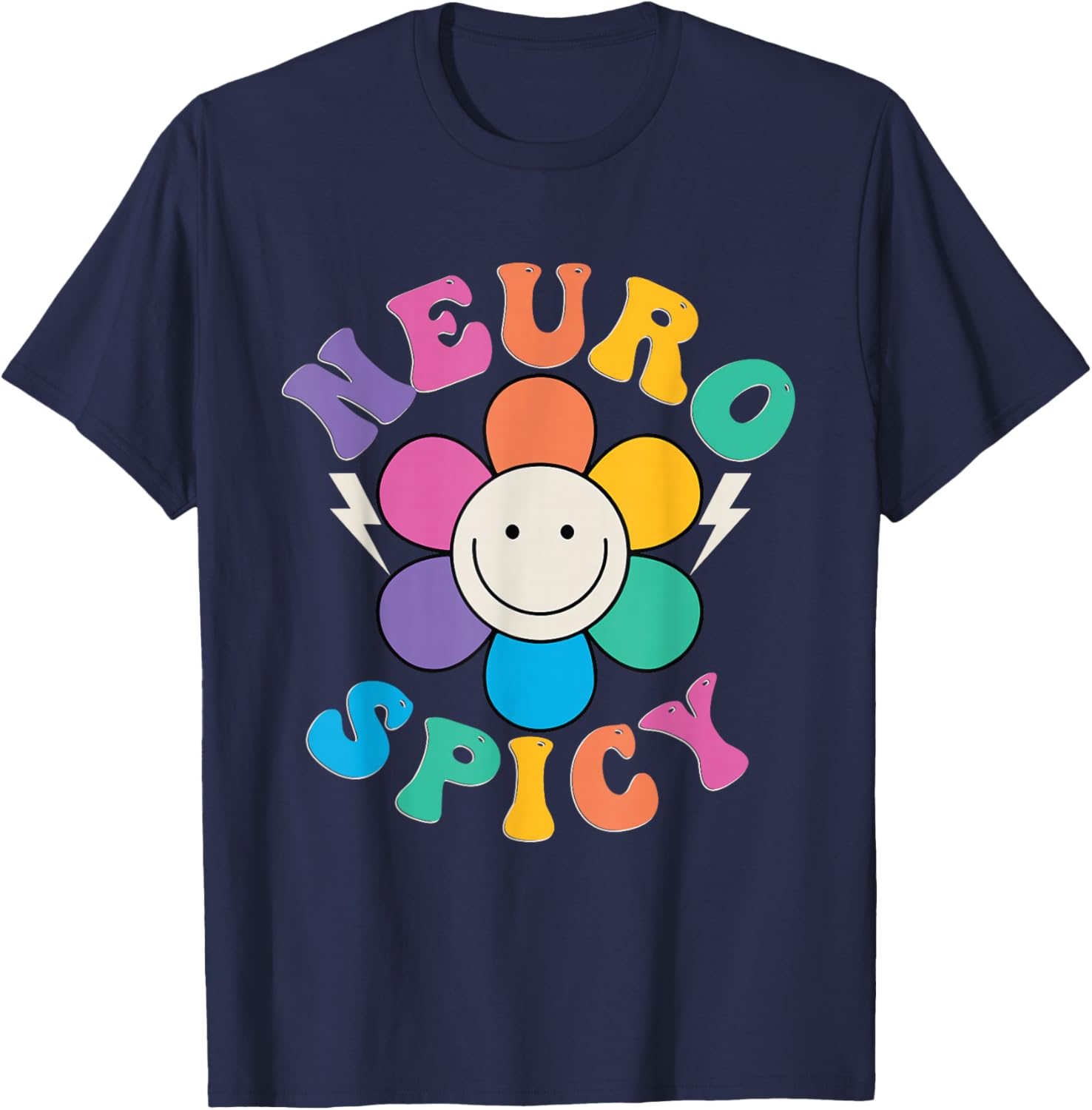 Embrace Neurodiversity Celebrate Different Minds ADHD T-Shirt - T-Shirt | Navy