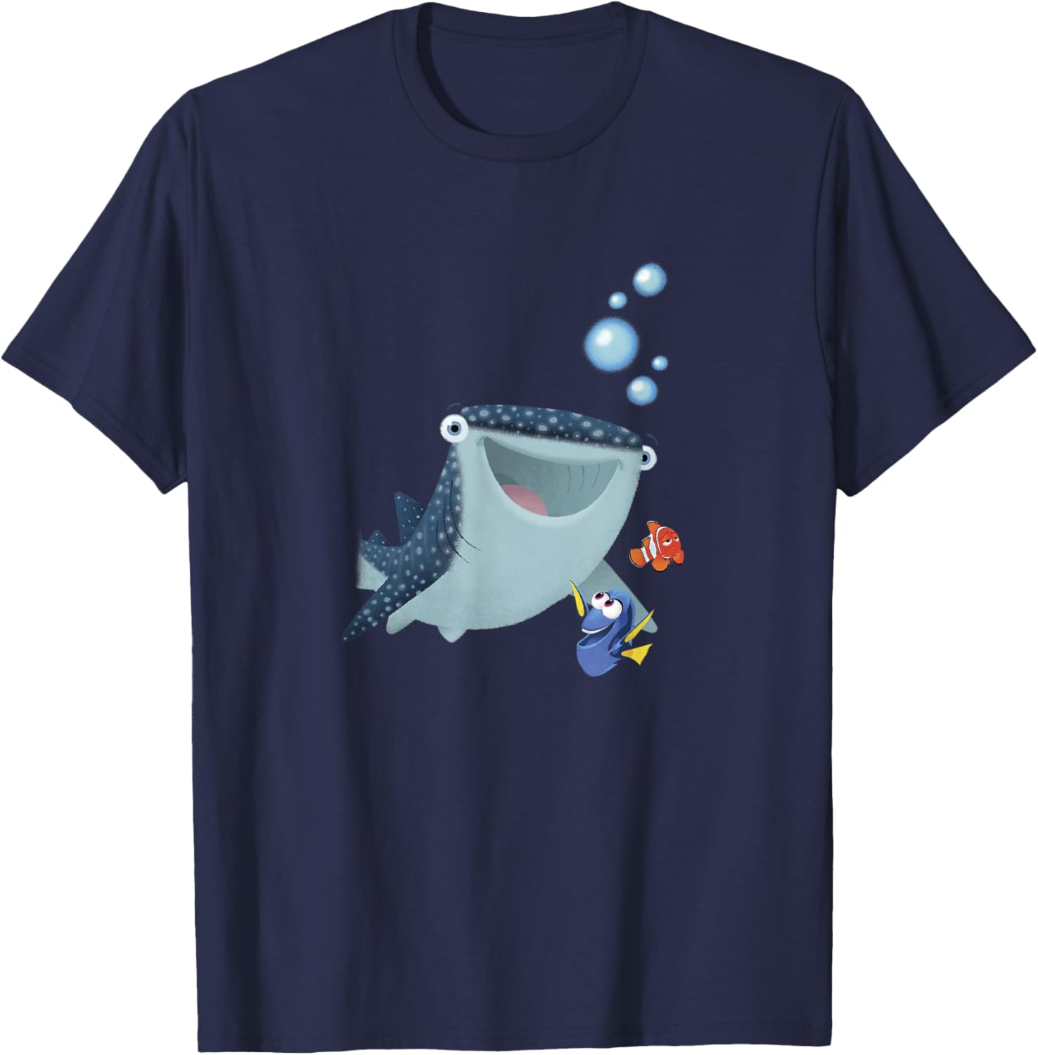 Disney Pixar Finding Dory Marlin & Destiny The Whale Sketch T-Shirt - T-Shirt | Navy