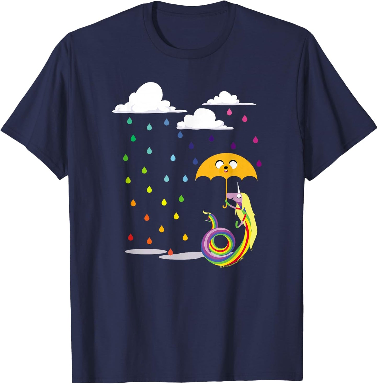 Adventure Time Lady in The Rain Small T-Shirt - T-Shirt | Navy