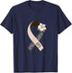 BPD Floral Awareness Ribbon T-Shirt - T-Shirt | Navy