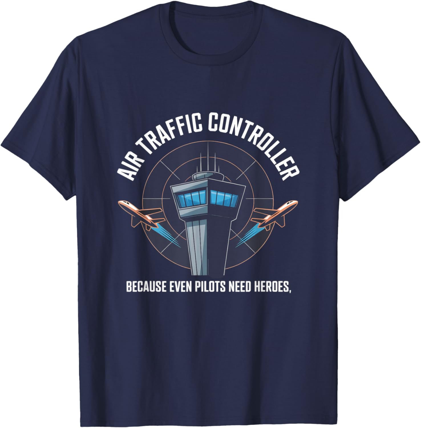 Air Traffic Controller Aviation ATC Fashion Aircraft T-Shirt - T-Shirt | Navy