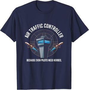 Air Traffic Controller Aviation ATC Fashion Aircraft T-Shirt - T-Shirt | Navy