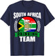 South Africa Drinking Team Funny African Flag Party Gift T-Shirt - T-Shirt | Navy