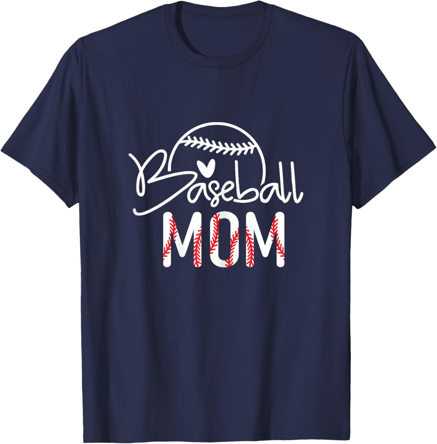 Baseball Mom Baseball Player Game Day Sports Mom T-Shirt - T-Shirt | Navy